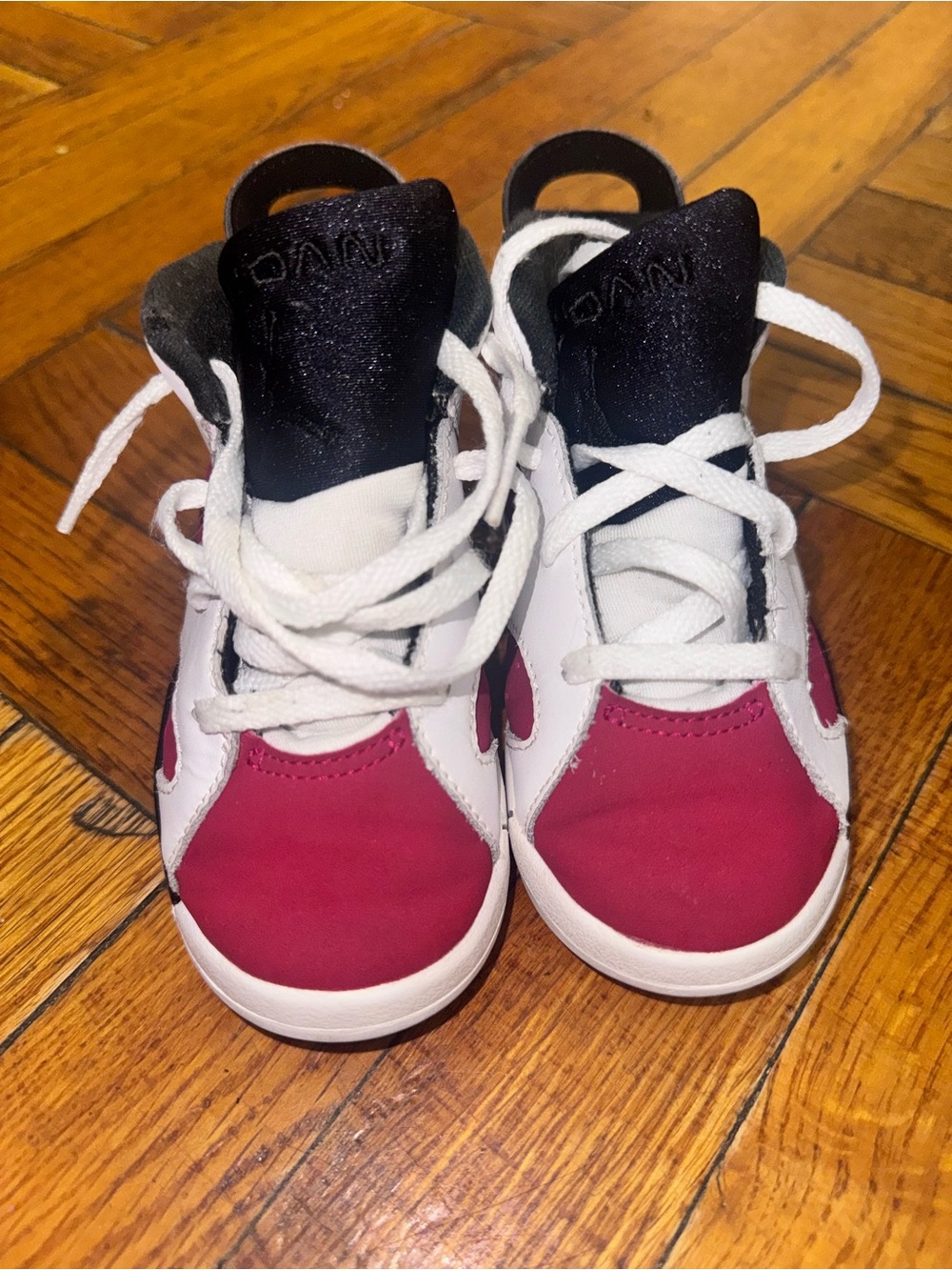 Jordan Kids Shoes White Black red